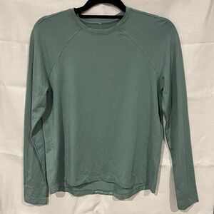 Lululemon Long Sleeve Shirt License To Train Men Small Better Each Day Teal READ